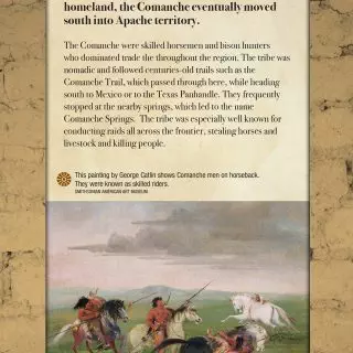 Comanchee Indians panel