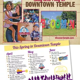 City of Temple - Events Postcard