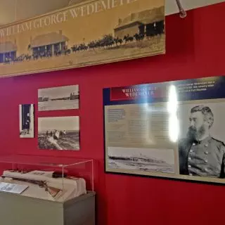 Capt. Wedemeyer exhibit wall