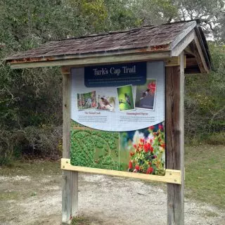 Goose Island State Park kiosk