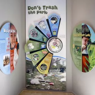 Park trash exhibit