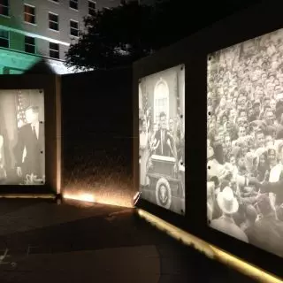 JFK Tribute nighttime
