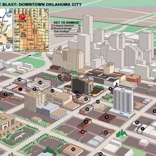 Map - DMN - Oklahoma City Bombing