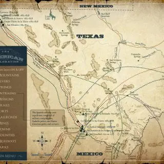 Map - Museum of the Big Bend, Historical trails