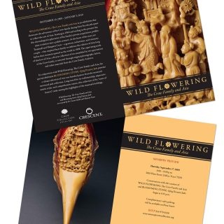 Crow Wild Flowering brochure Crow Museum of Asian Art - Invitation