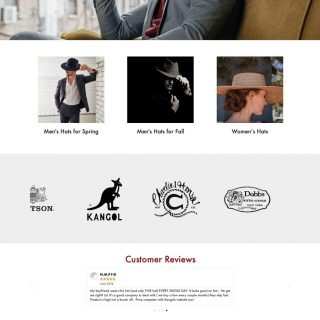 UptownHats-Website-home UptownHats.com e-commerce site Visit the website