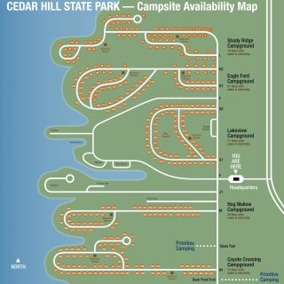 Map - Campsite locations