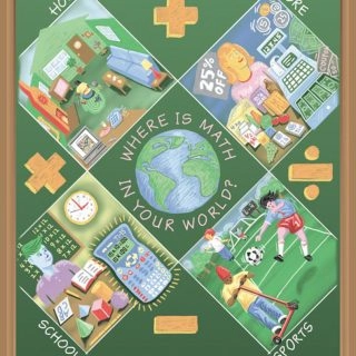 Child-mathposter Texas Instruments poster for children's calculators
