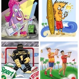 Editorial-illustrations3 Texas Instruments and American Way Magazine