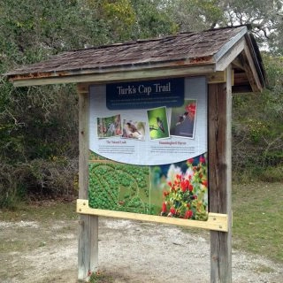 Goose Island State Park kiosk