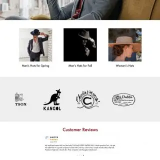 UptownHats.com e-commerce site Visit the website